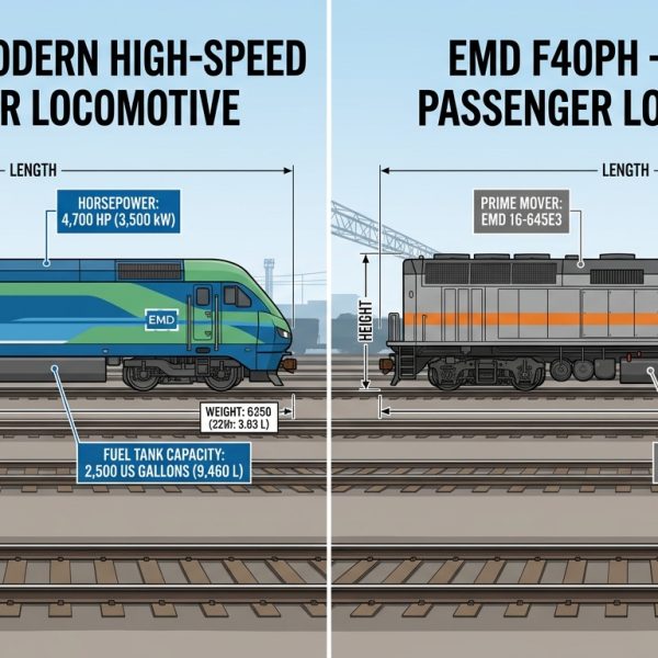 Distinguishing Design Features of the EMD F125 Compared with Earlier EMD Passenger Locomotives